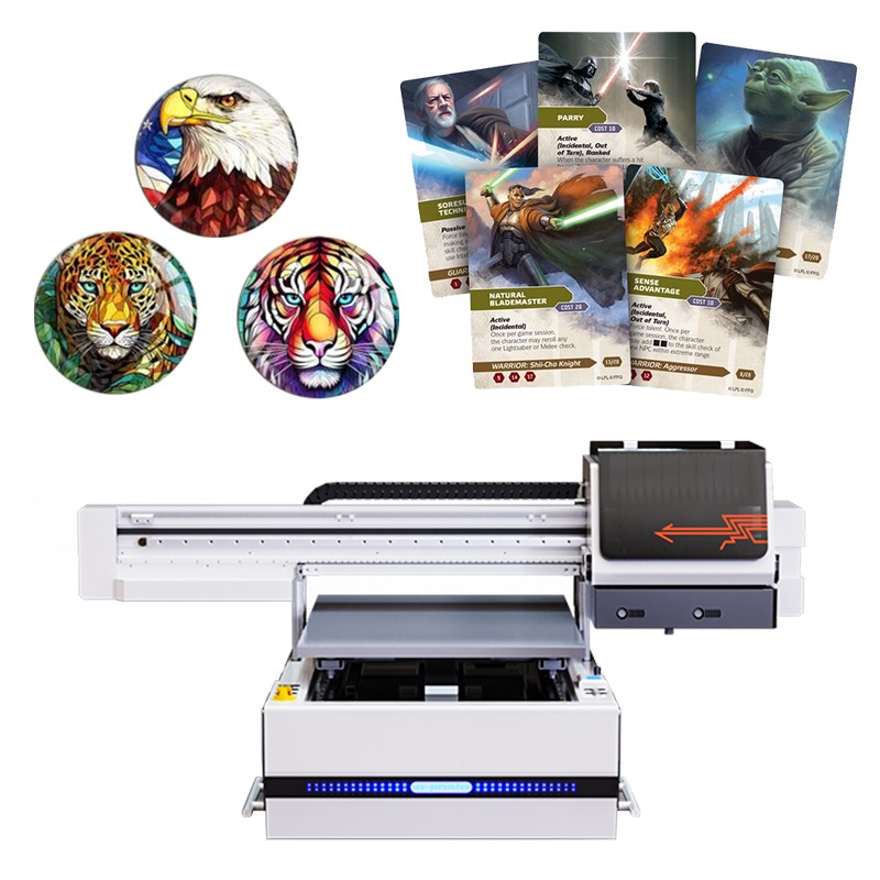 Sonpuu 6090 Three-nozzle uv printer for plastic, glass, metal, acrylic, oil painting, small products, toys, phone cases, thermos cups