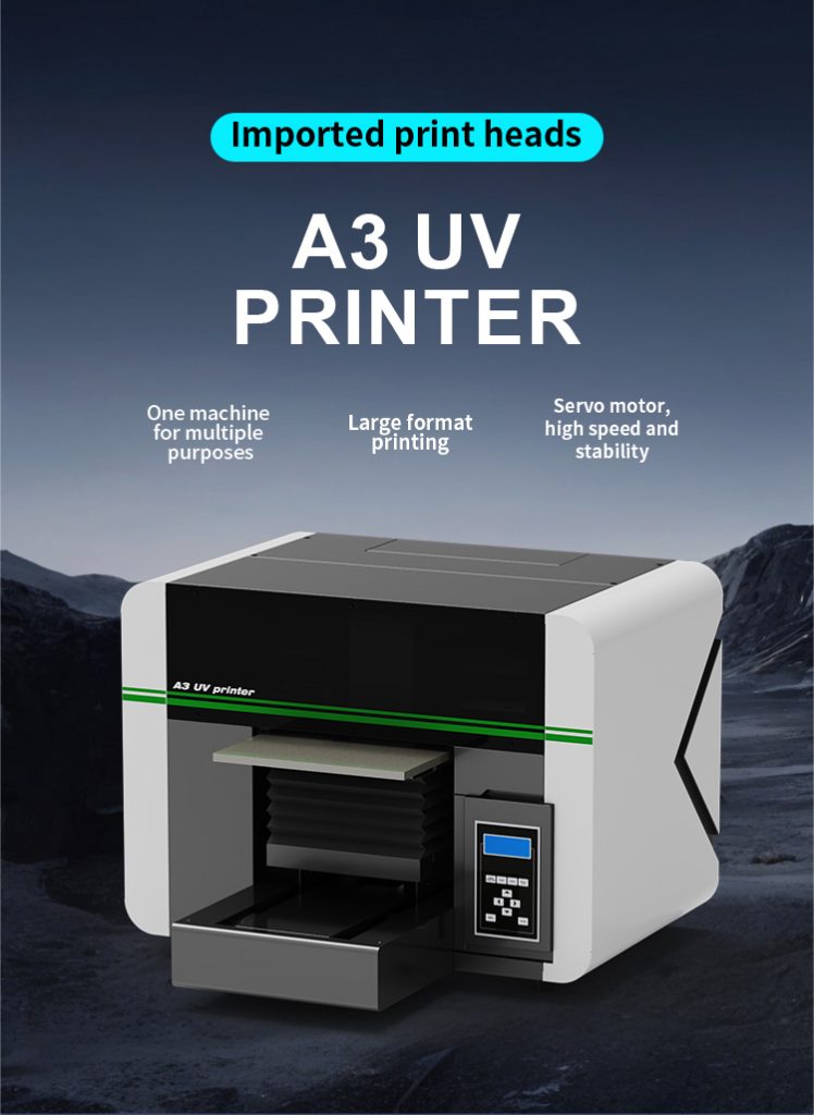 Sonpuu new model A3 series UV printer for glass, metal, acrylic, oil painting, small products, toys, phone cases, thermos cups|uv printer manufacturer |