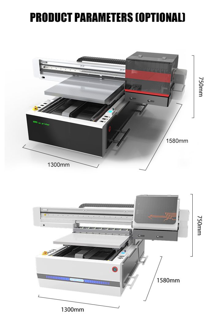 Hot sale 6090 UV printer plate acrylic metal glass wood wallpaper poster oil painting with color automatic printing machine|uv printer manufacturer |
