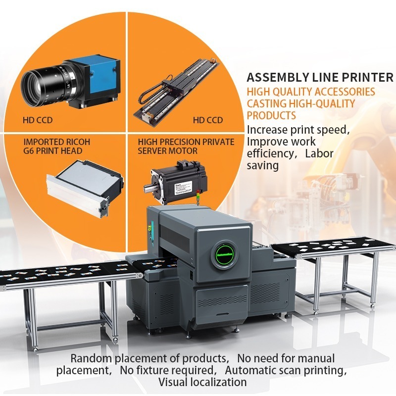 Assembly line uv printer