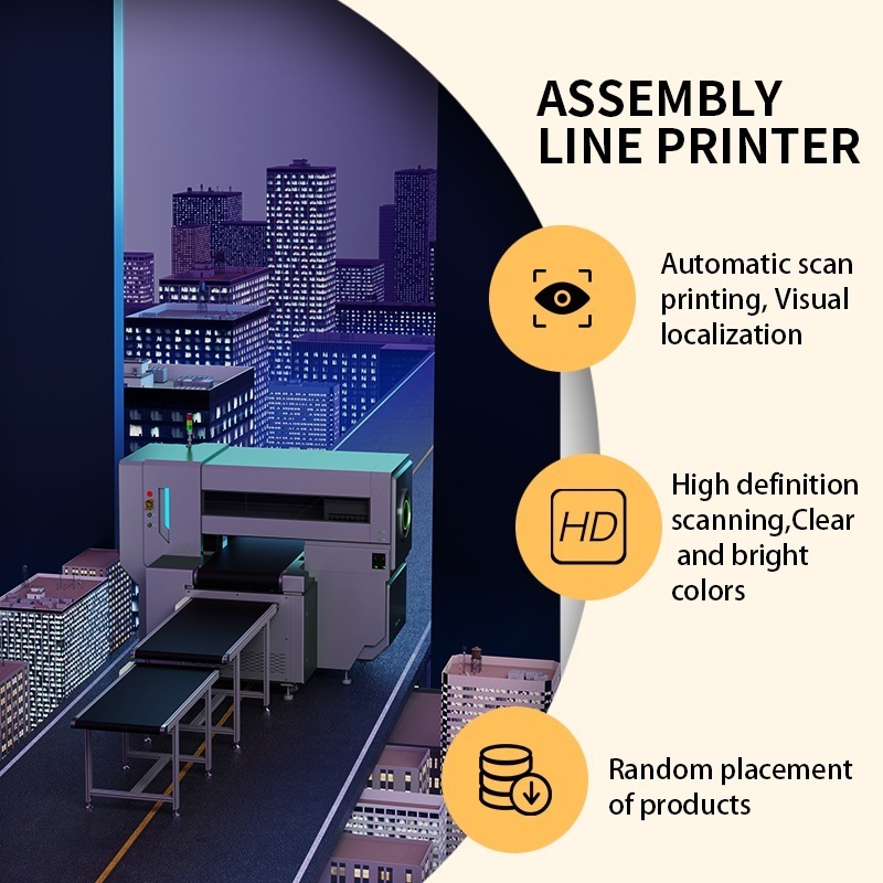 Assembly line uv printer