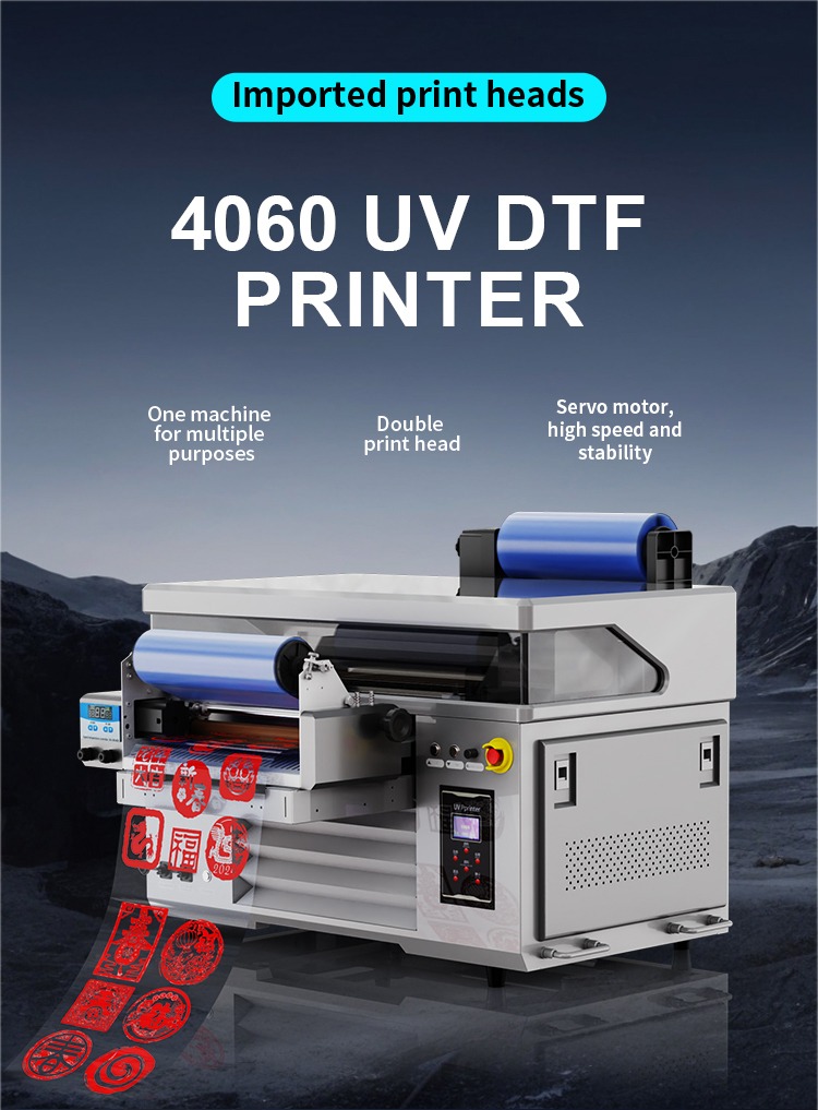 Sonpuu 4060 uv DTF printer for crystal labels, glass, metal, acrylic, oil painting, small products, toys, phone cases, thermos cups|uv printer manufacturer |