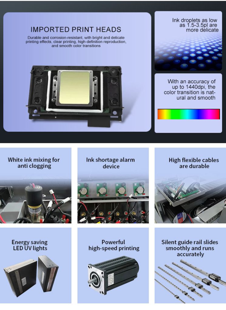 A2 Size 5060UV Flatbed Printer 3D Textured Raised Embossed Printing Machine Dual Print Heads For Phone Case Photo Inkjet Printer|uv printer manufacturer |
