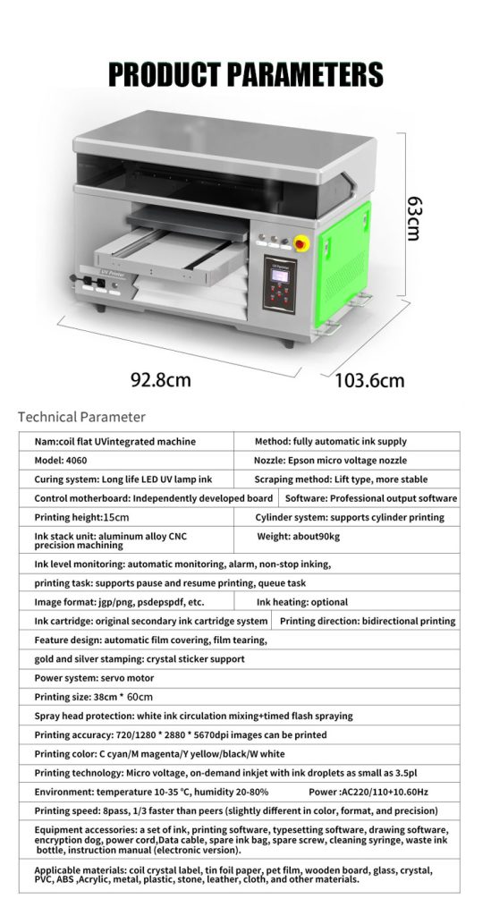 Latest 4060 DTF UV Printer For A/B Film 2 In 1 Roll To Roll Inkjet Printers Crystal Sticker Printing Machine Flatbed UV DTF Printer|uv printer manufacturer |