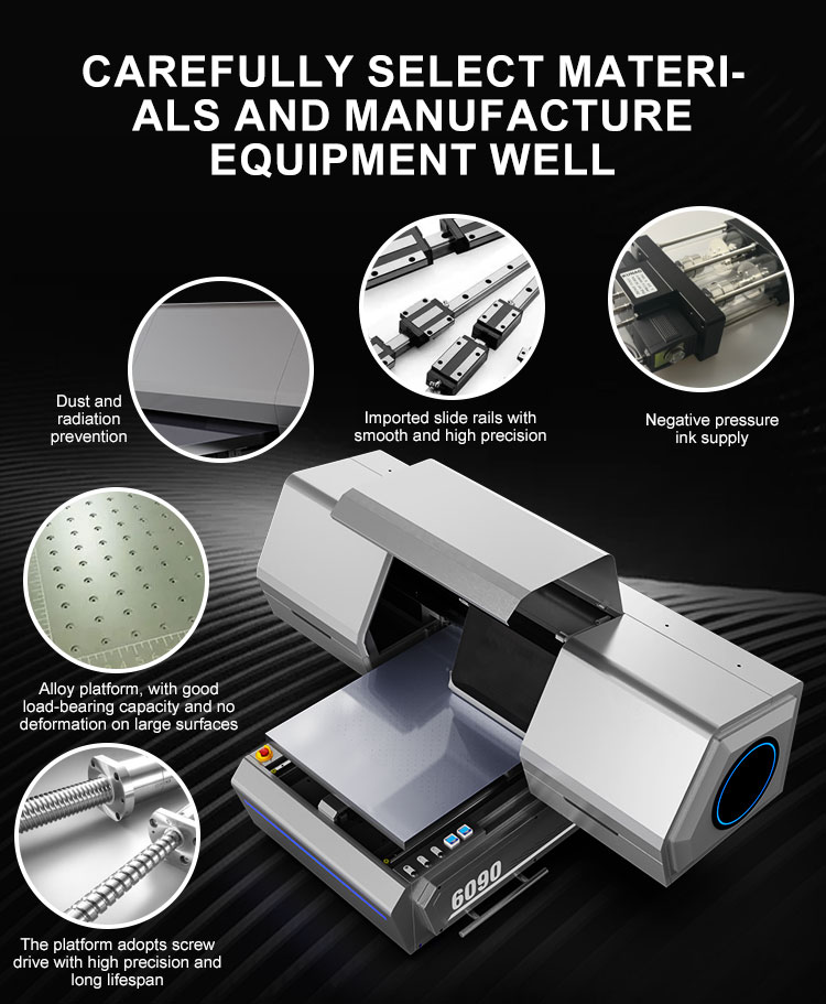 Sonpuu 6090 uv printer Ricoh G6 print head with clamshell body dust proof|uv printer manufacturer |